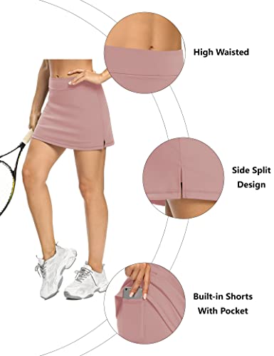 Image of LouKeith 19 inch Knee Length Skorts Skirts for Women Tennis Skirts Athletic Golf Skorts Casual Workout Skirt with Shorts Pockets