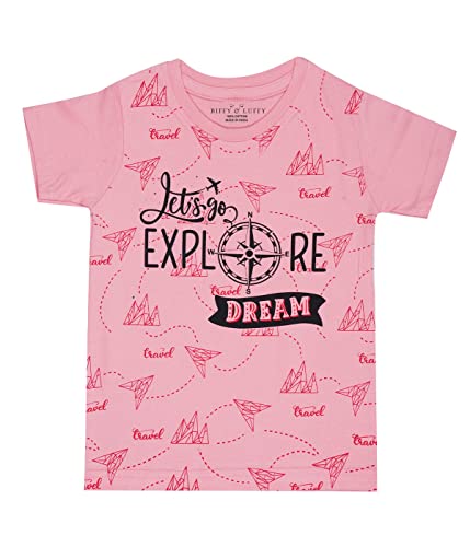 Image of Biffy & Luffy Vtrendz Printed Halfsleeve T-Shirts for Boys