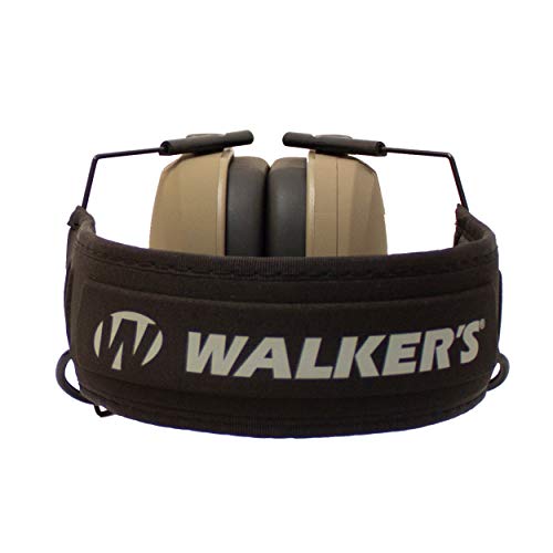 Walker's Razor Slim Electronic Shooting Hearing Protection Muff (American Flag Distressed, Tan) with Shooting Hearing Protection Case Bundle (2 Items) by Walker's - Image 4