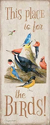 Miniatura 1 de ZMKDLL Letrero de metal para decoración de pared de 16 x 4 pulgadas con texto en inglés "This Place is for