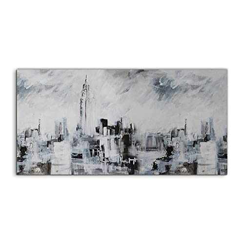 Image sur verre New York architecture 140x70cm pour creer un salon design et moderne