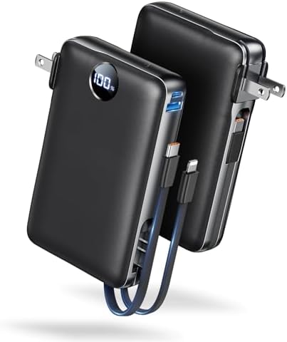 Sucrosey Power Bank, 50000 mAh Portable Charger with Built in Cab...