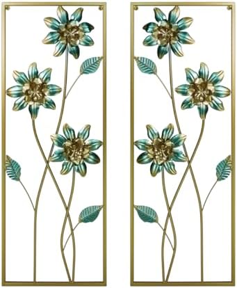 Amazon.com: Beeveer 8 Pcs Silver and Gold Metal Wall Decor Set Metal ...