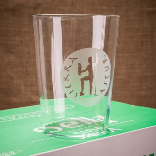 Miniatura 2 de Tierra Astur Vasos De Cristal Sidra 500 Ml Set 6 Vasos De Cristal Sidra Y Agua, Tradicionales Asturianos, Robustez Profesional