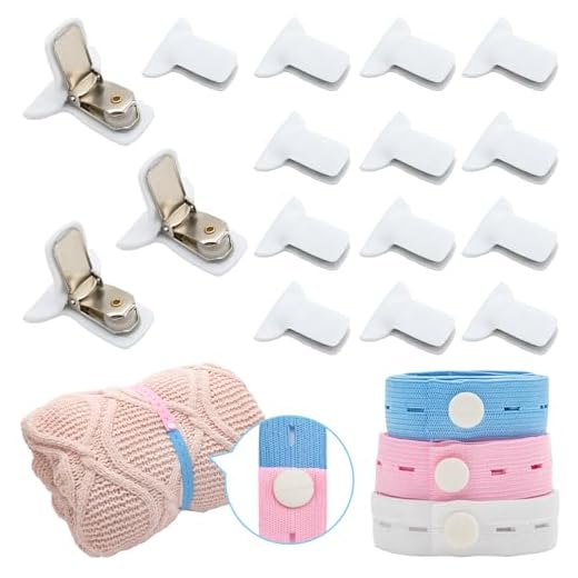 16 Pack Padded Comforter Clips Duvet Clips White Padded Clips Blanket Fasteners to Secure Bedding Include 6 Pack Quilt Binding Rope