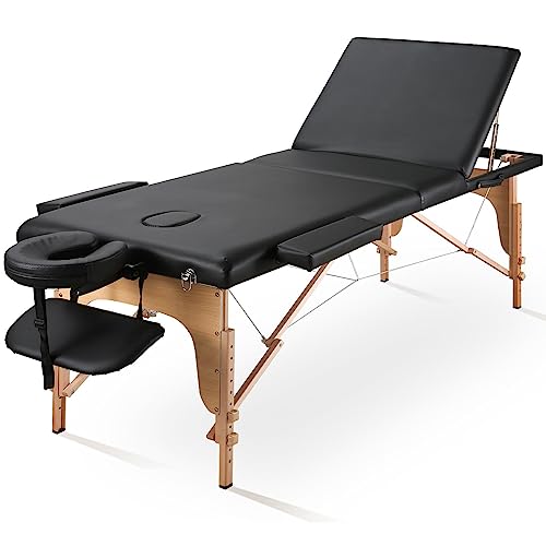 Chrun Massage Table Portable Massage Bed Lash Bed Spa Bed 84'' Professional Facial Bed Height Adjustment With Carrying Bag & Accessories #TOP9