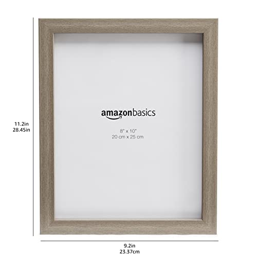 Amazon Basics Rectangular Photo Picture Frame, 8" X 10", Pack Of 5, Barnwood #TOP5