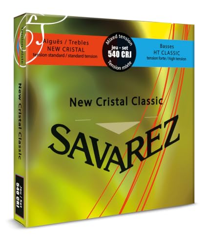 SAVAREZ - 540CRJ SET TENSIONE MISTA CHITARRA CLASSICA Set di Corde per Chitarra Classica, Tensione Mista, Serie New Cristal Classic