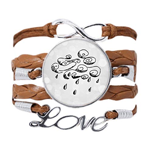 Bracelet corde tordue en cuir noir fait main bijou unique