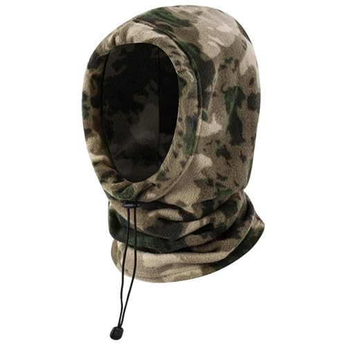 Sunnyuk Gorras de Hombre Invierno Lana - Gorra Deportiva de Invierno Máscara de Esquí a Prueba de Viento Capucha de Lana Caliente Clima Frío Máscara Facial Capucha de Motocicleta