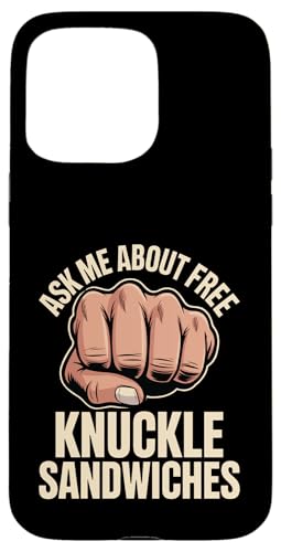 Ask Me About Free Knuckle Sandwiches ����ȏ�k - �X�}�z�P�[�X iPhone 15 Pro Max �p