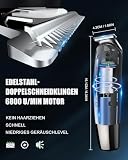 Bartschneider und Haarschneider für Herren, 3-in-1, elektrischer Präzisionsrasierer, kabellos...
