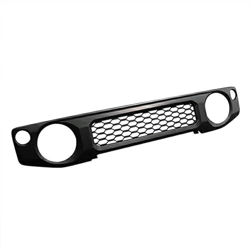APLAB ジムニー JB64 シエラ JB74 2018(H30).7 - フロントグリルガーニッシュ 純正グリル交換 カバー エクステリア ドレスアップ カーパーツ 車用品 ブラック シルバー (ブラック)