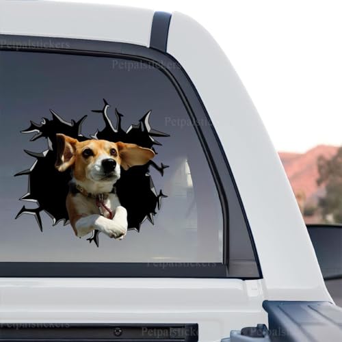 Image of Cute Dog Stickers for Car Window Decals Waterproof Funny Sticker (Beagle Stickers)