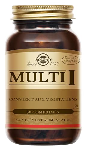 Solgar Multi I - Multivitamine Complète - Réduction de la Fatigue - Fer, Magnésium, Vitamines, Zinc, Minéraux - Vitalité et Energie - Complément Alimentaire - Flacon de 30 comprimés