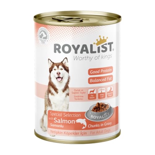 Royalist Adult Dog Salmon Chunks in Gravy 400g