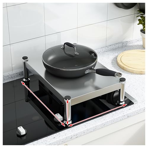 Cubierta de estufa de gas en acero inoxidable con soporte para cocina de caravana