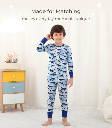Image of Toddler Boys Girls Clothes Viscose from Bamboo Long Sleeve Top and Pants Clothing Set Soft 2Pcs Kid Outfit