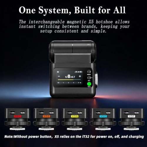 Image of Godox iT32 TTL Flash with X5L Trigger, Compatible with Leica Q2, SL2, SL3 | Magnetic Hotshoe & Trigger 2-in-1, 2.4G HSS 1 /8000s, Color Touchscreen; Compatible with Leica M10, Typ 601 and 7323