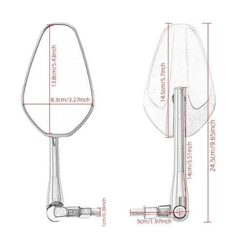 Espejo retrovisor de repuesto para rutas de aventura en moto G310GS R1200GS S1000XR 3