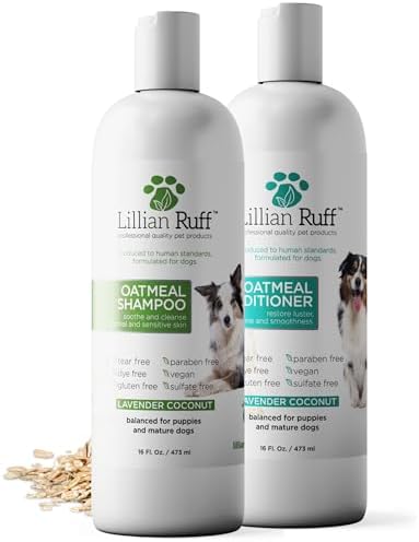 Lillian Ruff PRO Formula Deodorizing Oatmeal Dog Shampoo & Condit...