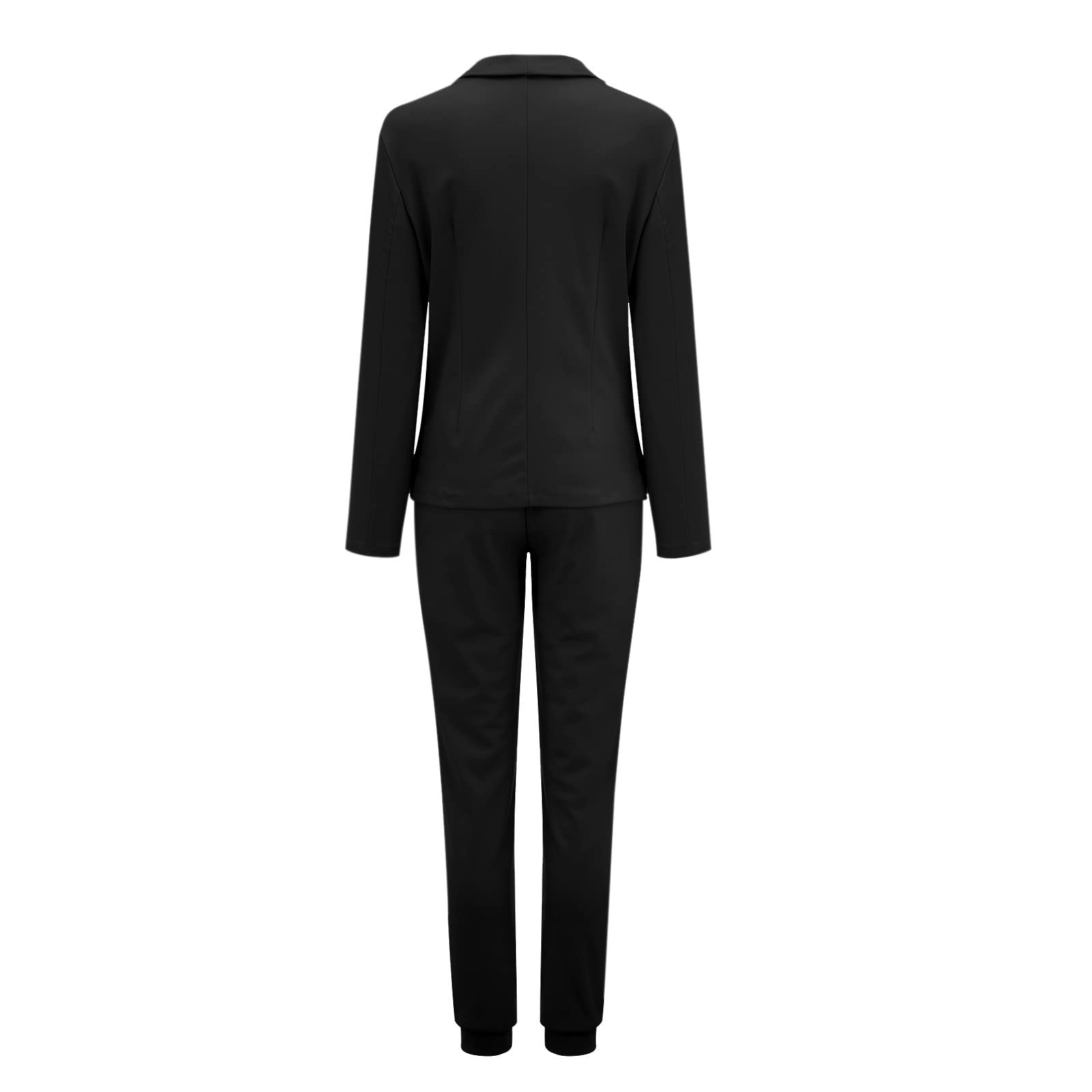 Damen Business Anzug Set Hosenanzug Blazer Hose Zweiteiler Slimfit Streetwear Damen Anzug Damenanzug Mode 2 Stück Set Hosenanzug für Damen
