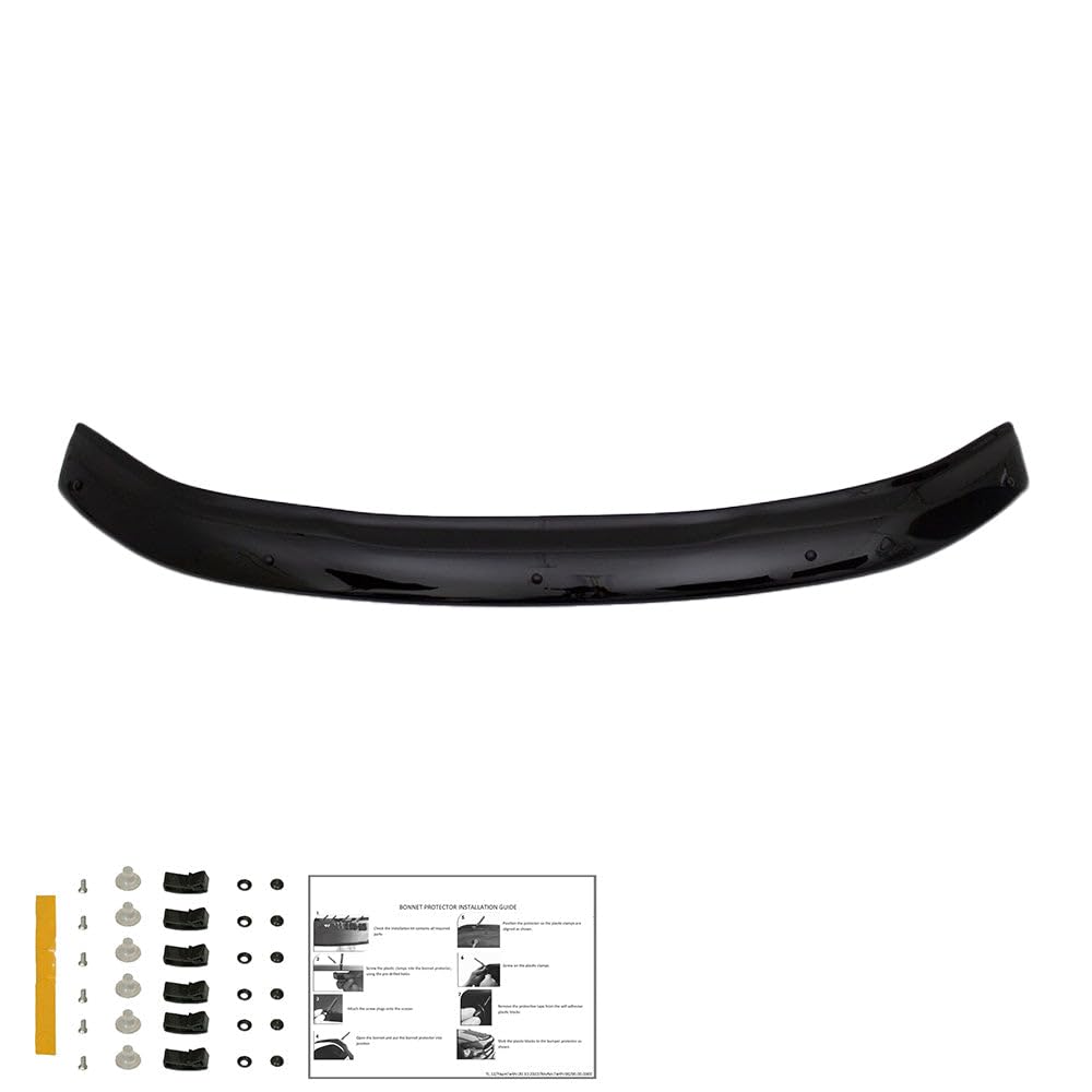 Oneway Protector de capó compatible con Dacia Duster II 2018-2024 - Negro brillante