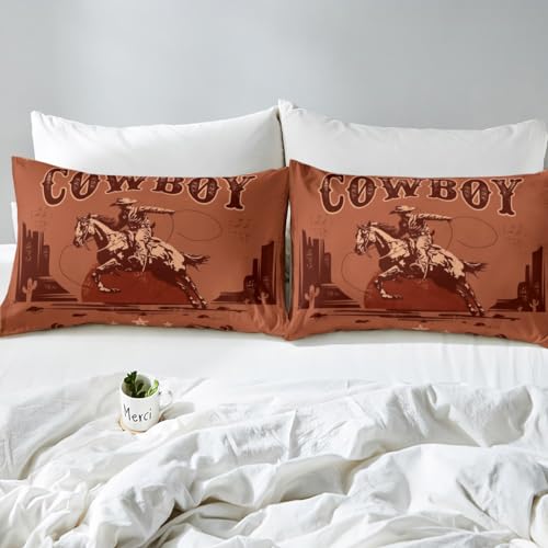 Parure de lit enfant douce et résistante pour lit simple avec drap-housse imprimé cheval - 5