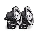 TUINCYN 3.5 Inch LED Fog Light White COB Halo Angel Eye Rings Used for Daytime Running Light DRL Car Driving Lights Projector Unversal RGB LED DC 12V-16V 3200 Lumens (Pack of 2)