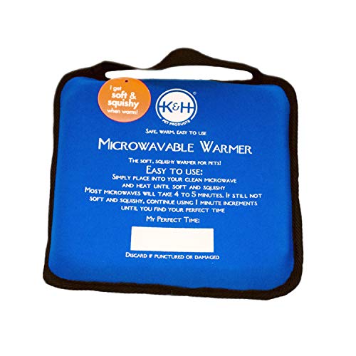 K&H Pet Products Microwavable Pet Bed Warmer, Multi-Purpose Heated Warming Pad for Cats and Dogs, Place Inside Any Pet's Favorite Bed, No Electricity Needed - 9 X 9in Blue by K&H Pet Products - Used condition - US$30.90