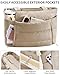 Puffer Tote Bag for Women, Lightweight Puffy Work Handbag Teacher Nurse Quilted Shoulder Bag for School Travel Gym