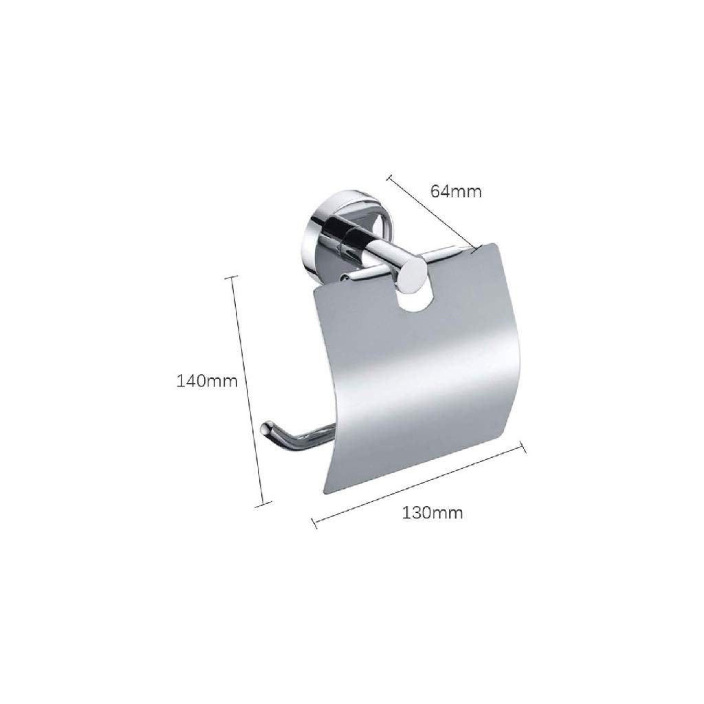 Stały uchwyt na papier toaletowy, Stainless Steel Toilet Paper And Tissue Holder Wall Mounted With Cover 140x130MM