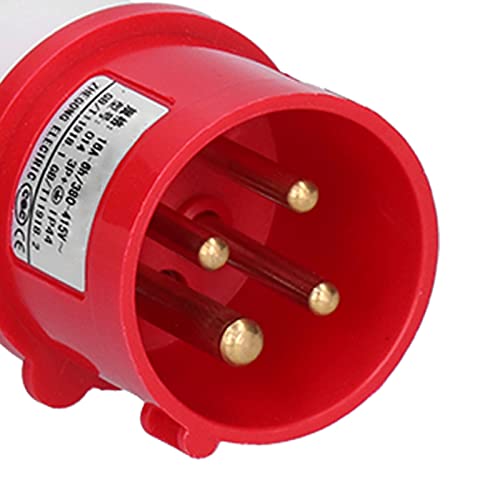 Plugue Industrial, Conjunto de Tomada de Superfície 380V-415V 16A Conector Elétrico para Canteiro de