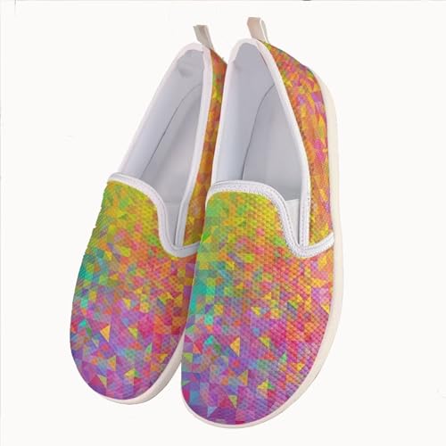 JoyLamoria Womens Slip on Loafer Hummingbird Print Fashion Travel Shoes Low up Walking Flats Garden Clogs Lightweight4