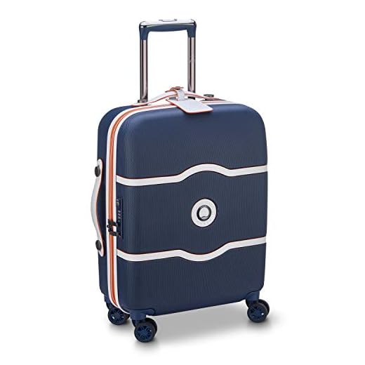 DELSEY Paris Chatelet Air Hardside Luggage, Spinner Wheels, Navy, Carry-on 19 Inch