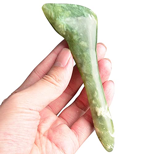 Leosense Jade Manual Acupressure Gua Sha Scraping Massage Pen-Trigger Point Massage Tool-Reflexology Pressure Point Massager Tool For Full Body Relaxing Deep Tissue, Natural Facial Massage Beauty Bar #TOP28