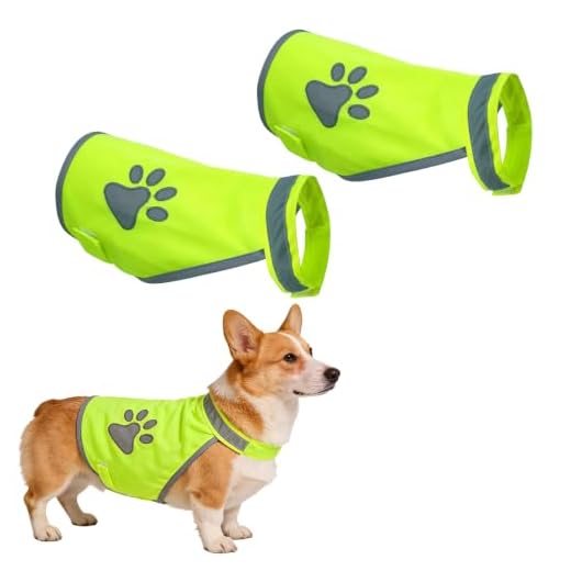 LUFFLOK Reflektierende Hundeweste im Doppelpack