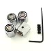 iDoood Cadillac Anti-Theft Tire Steam Valve Caps 4 pcs set