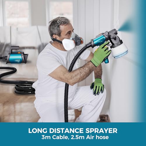 Tilswall Paint Sprayer 800W HVLP Spray Paint Gun, Electric Paint Sprayer Gun - image 8