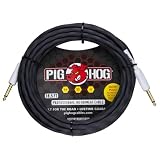 Pig Hog Hex Serie Silent - Cable para instrumentos (con interruptor de señal, 5,67 m/18,6 pies, 6,35 a 1/4")