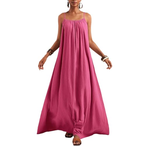 Robe maxi d'été fluide et légère sans manches qui ne marque pas les formes