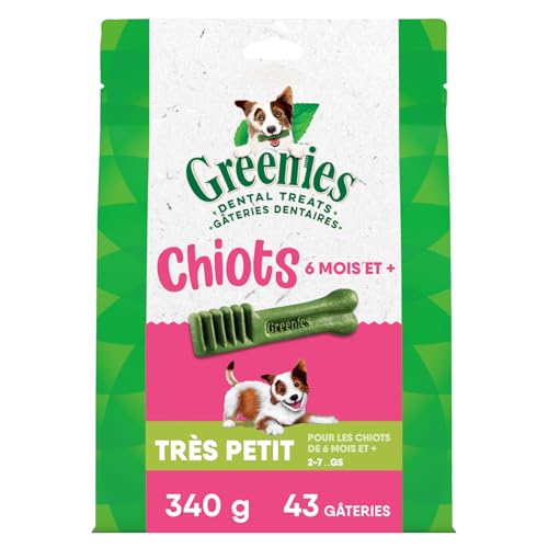 Greenies Dog Treats Veterinarian-Recommended Natural Dental Puppy Treats Teenie Size,12 oz. Pack,43 Count (Pack of 2) - image 2