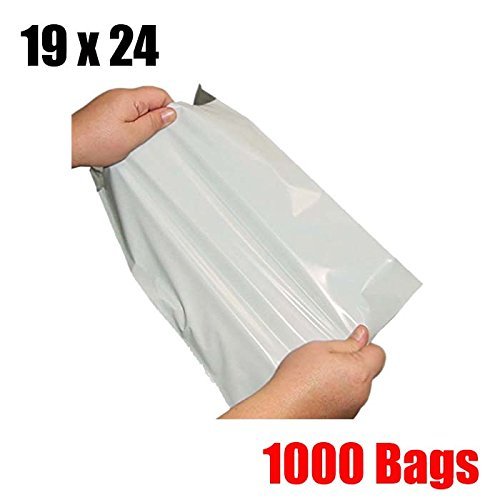 Imbaprice 1000 19X24 White Poly Mailers Envelopes Bags 19 X 24 (Total 1000 Bags) #TOP2