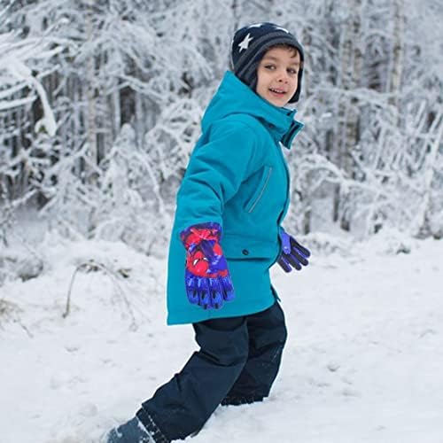 Kids Winter Ski Gloves ZONSTORE-Windproof Waterproof Thermal Gloves,Winter Warm Fleece Lined Outdoor Winter Gloves for Snowboarding Sledding Cycling Skiing Riding with Adjustable Cuffs