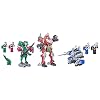 Power Rangers Dino Fury Megazord Mega Pack 5-Pack Zord Action Figure Toys for Kids Ages 4 and Up