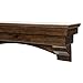 MANTELSDIRECT Mantels Direct Salem Wood Mantel Shelf with Arched Corbels - Rosewood 60 Inch | Wooden Rustic Wall Mounted Shelf from Pine Wood - Perfect for Fireplaces, TVs & Décor