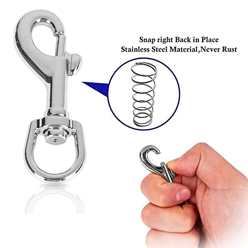 WYSUMMER Karabinerhaken, 360 ° drehbar, für Haustiere, Schlüsselanhänger, Zuhause, Outdoor, Camping, Picknick, robust, 8 Stück