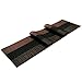 SHACOS Table Runners Woven Vinyl Table Mats 12x71 inch for Kitchen Dining Table Non Slip Washable, Ombre Coffee Black