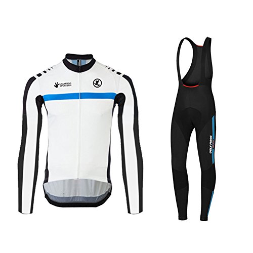 Set cyclisme homme CCKT01 avec maillot manches longues et bib pantalon