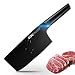 Cleaver Knife,OOU 7 inch Vegetable and Meat Cleaver, Full Tang Blade and Ergonomic Handle for Kitchen, Patent BO Oxidation for Anti-Rusting, Great for Restaurant and Home, Won German Red Dot Design